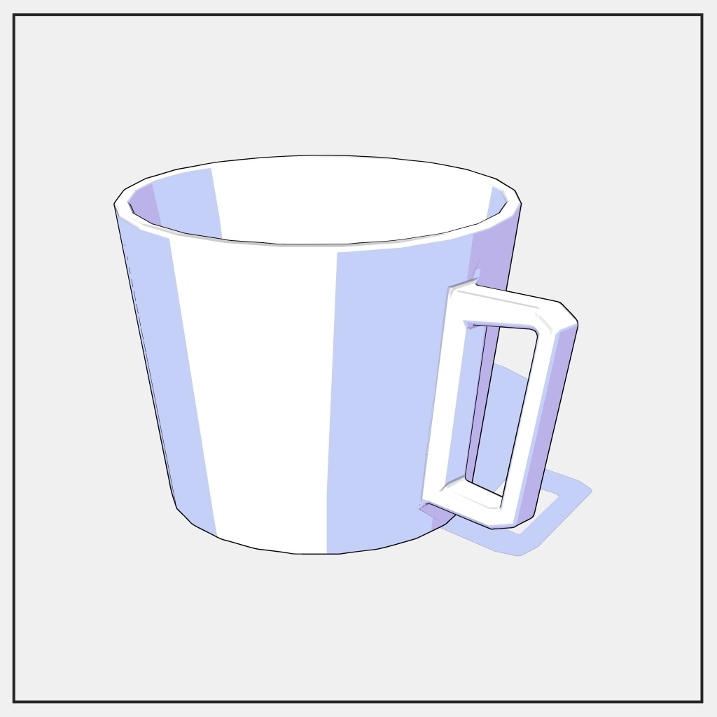 【3D素材/クリスタ用】マグカップ