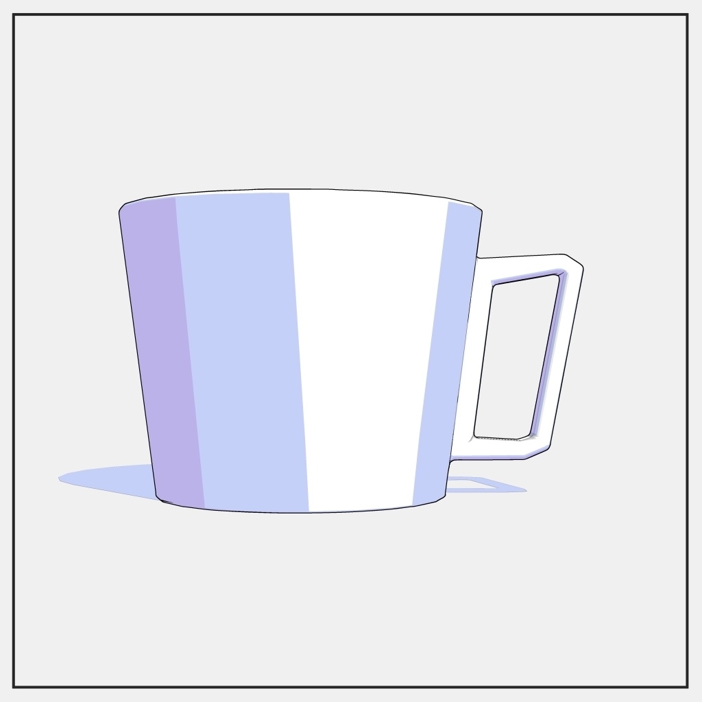 【3D素材/クリスタ用】マグカップ