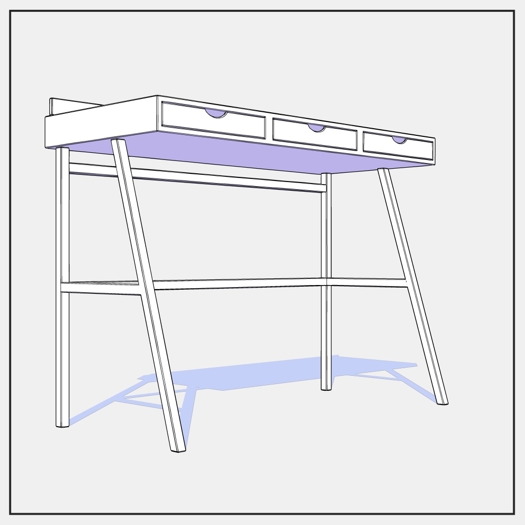 【3D素材/クリスタ用】デスク