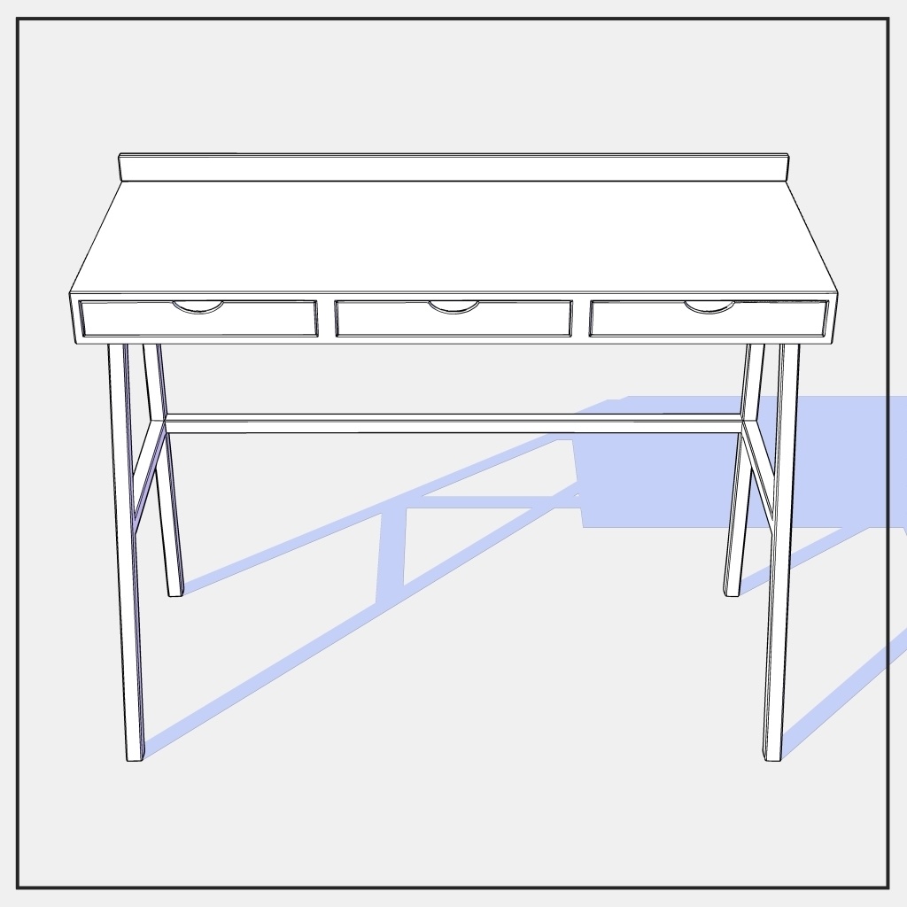 【3D素材/クリスタ用】デスク