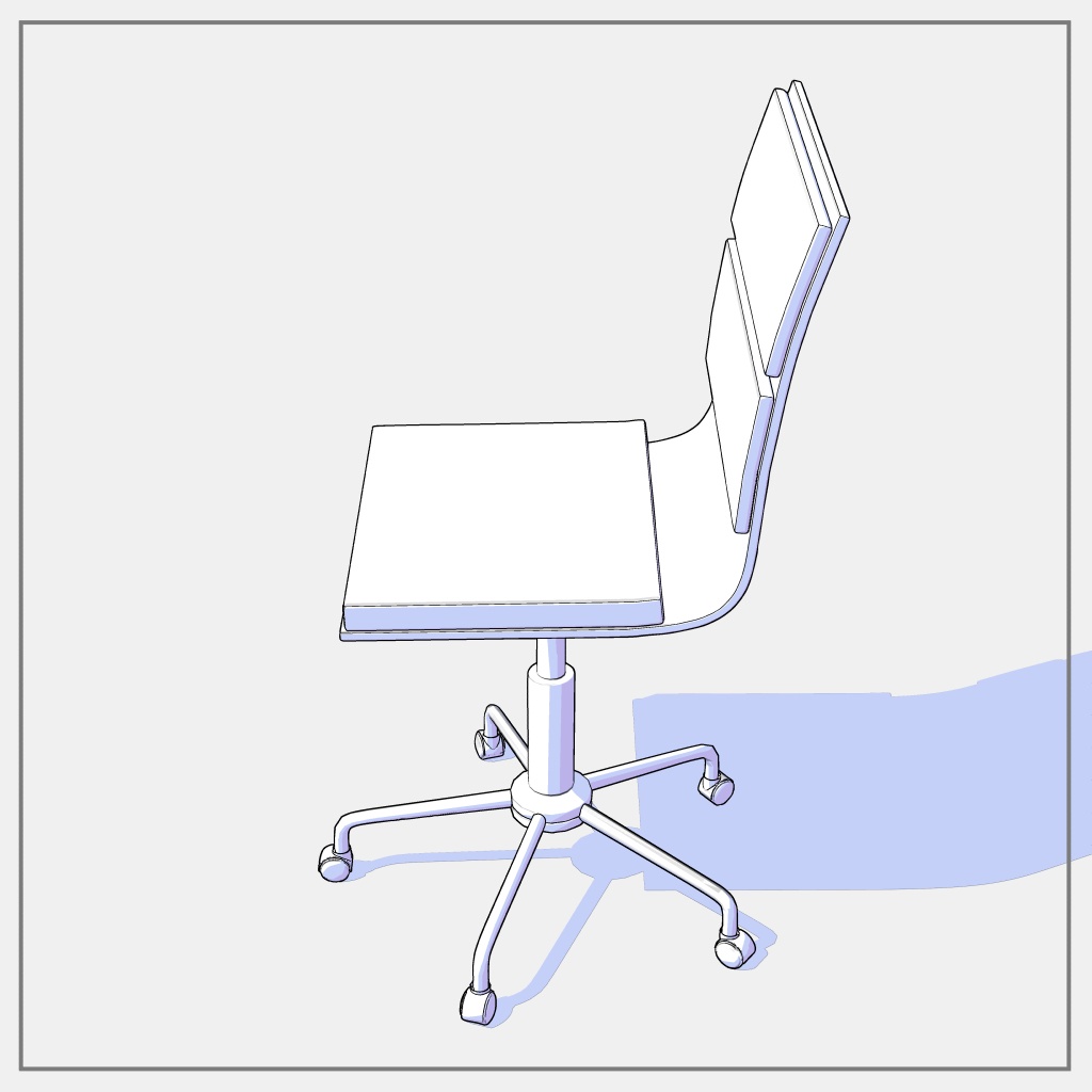 【3D素材/クリスタ用】オフィスチェア