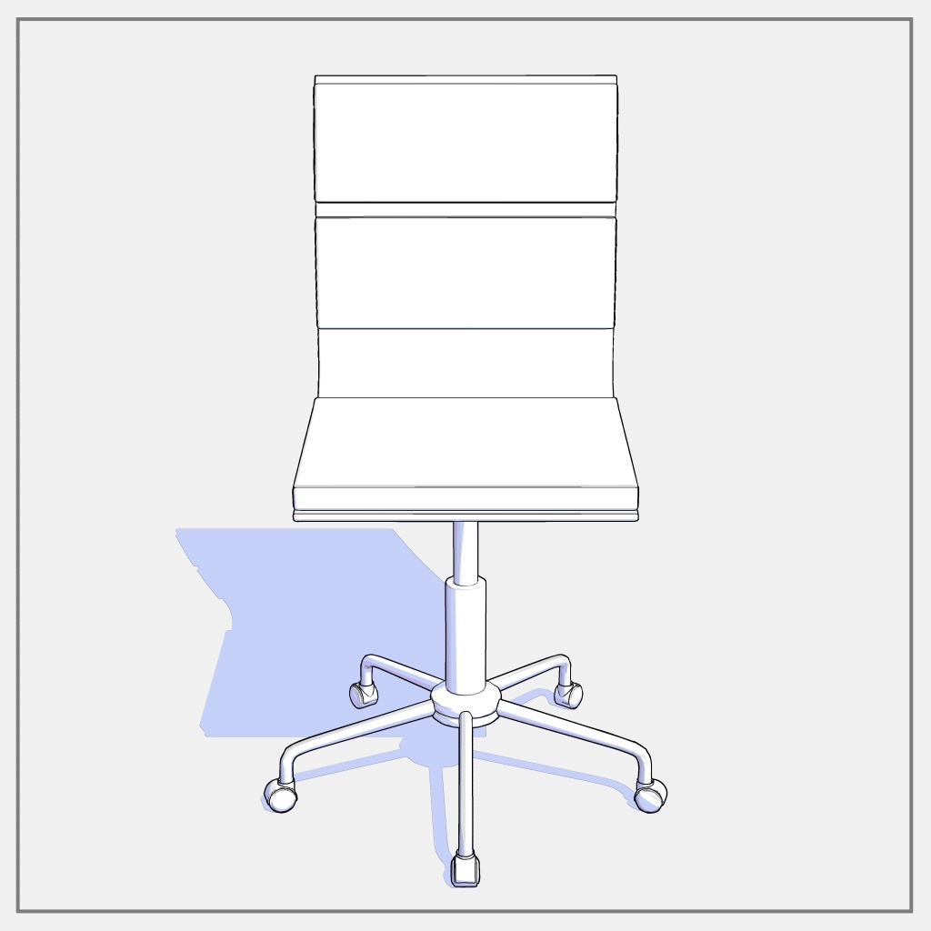 【3D素材/クリスタ用】オフィスチェア