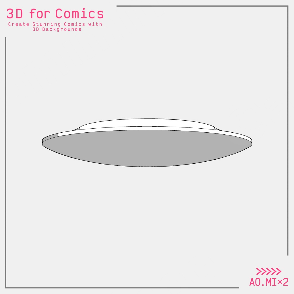 【3D素材/クリスタ用】シーリングライト