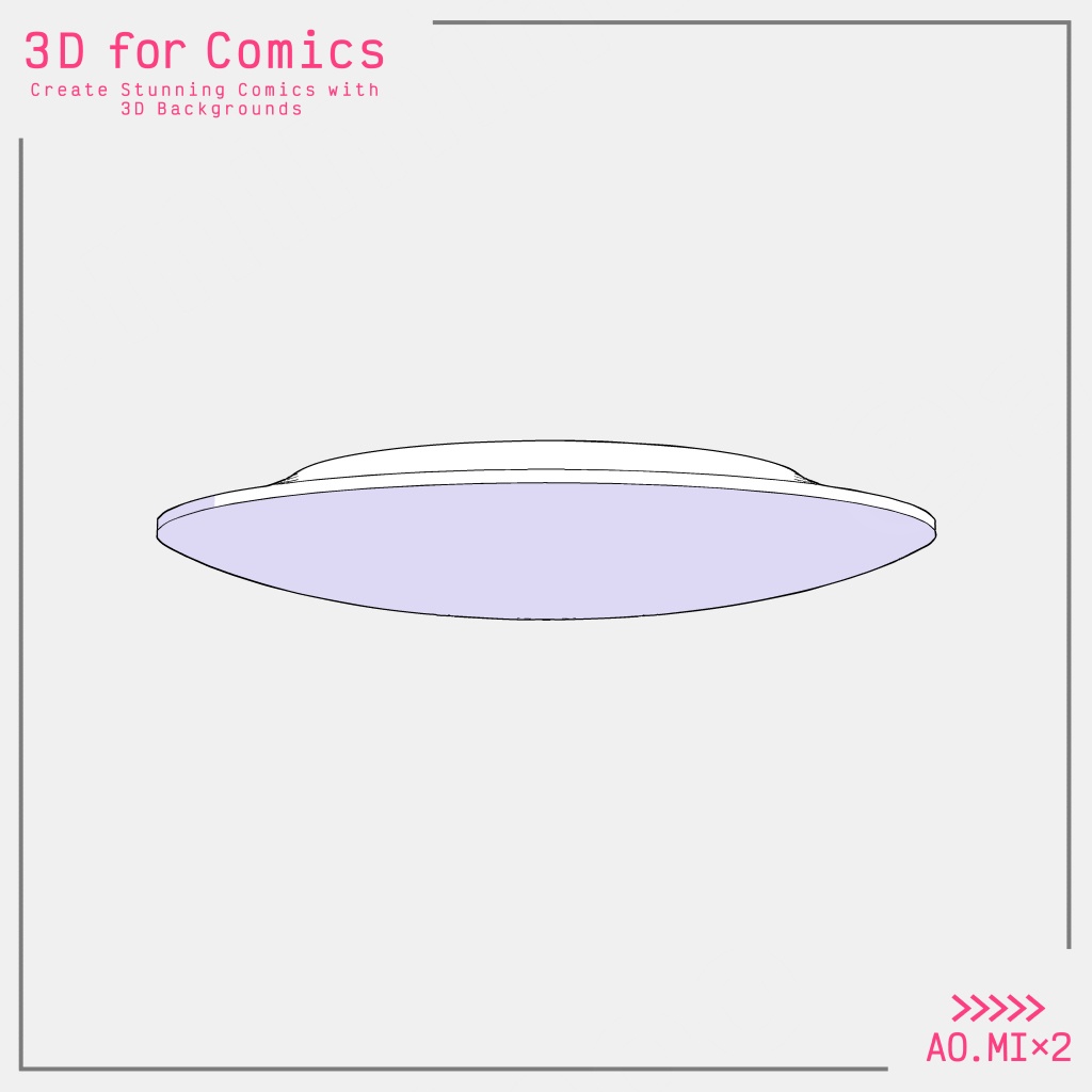 【3D素材/クリスタ用】シーリングライト