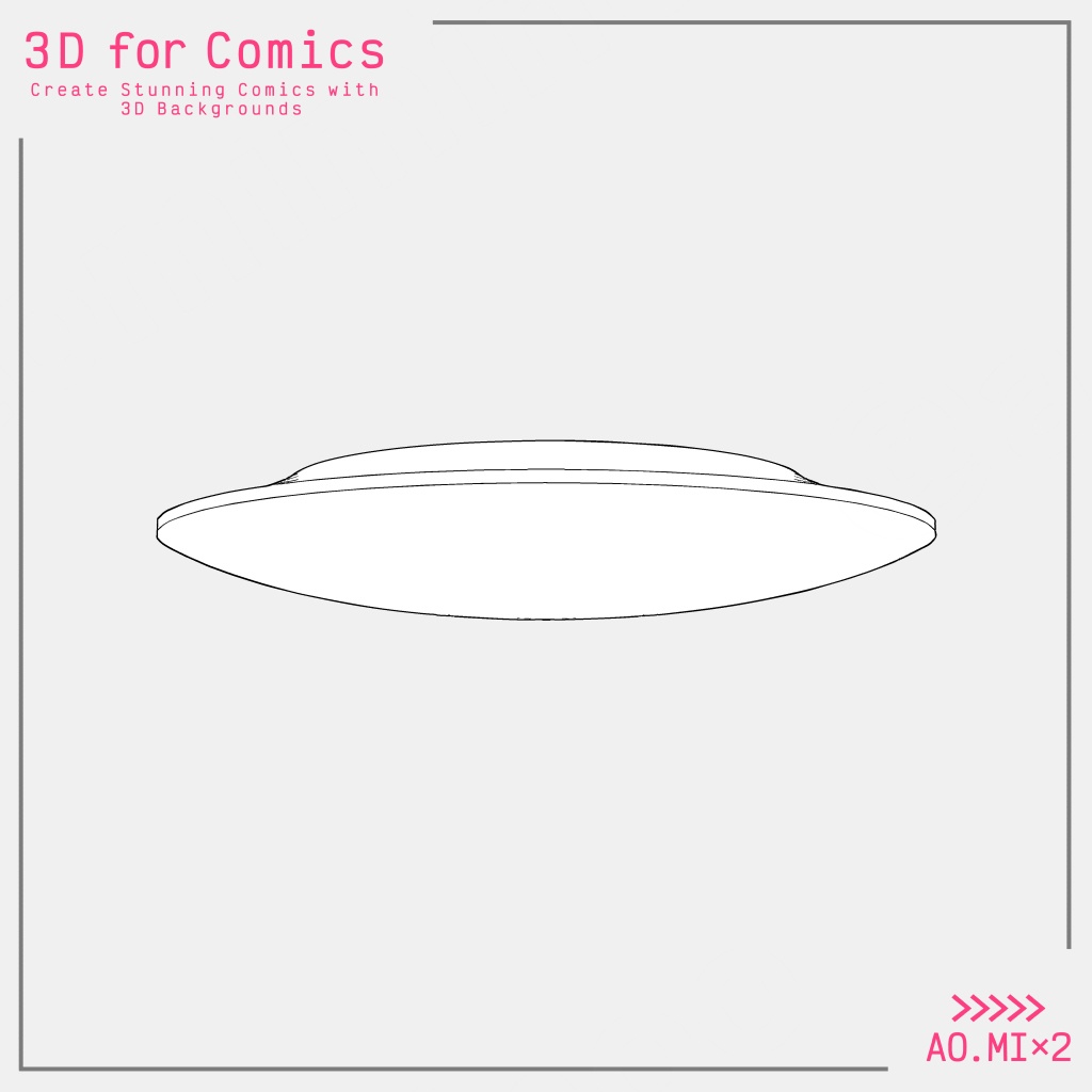 【3D素材/クリスタ用】シーリングライト