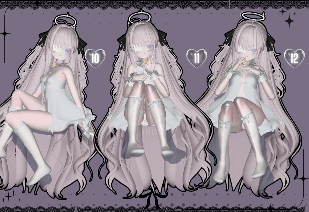 ポーズアニメーション24種類