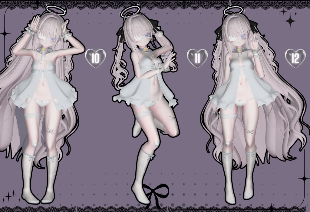 ポーズアニメーション24種類