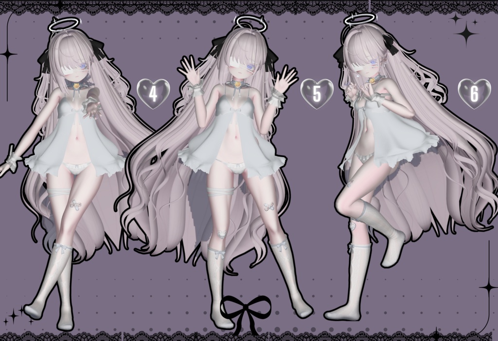 ポーズアニメーション24種類