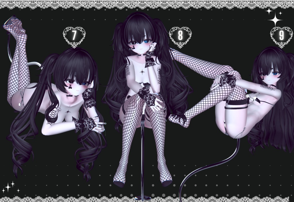 ♡ポーズアニメーション15種類♡