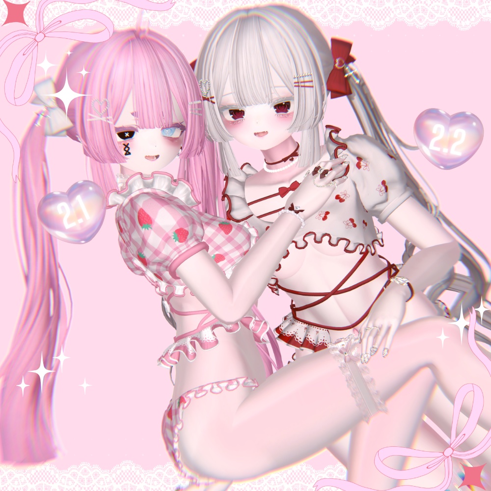 ♡ポーズアニメーション10種類♡「双子」