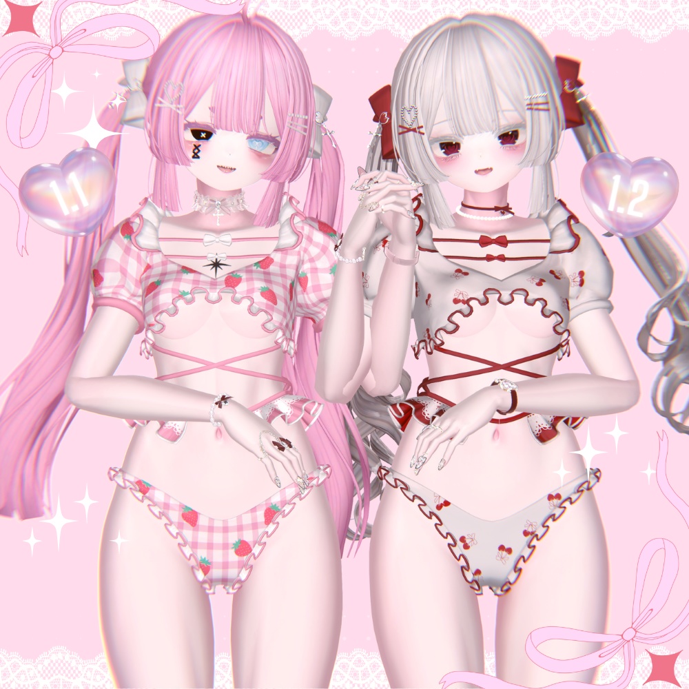 ♡ポーズアニメーション10種類♡「双子」