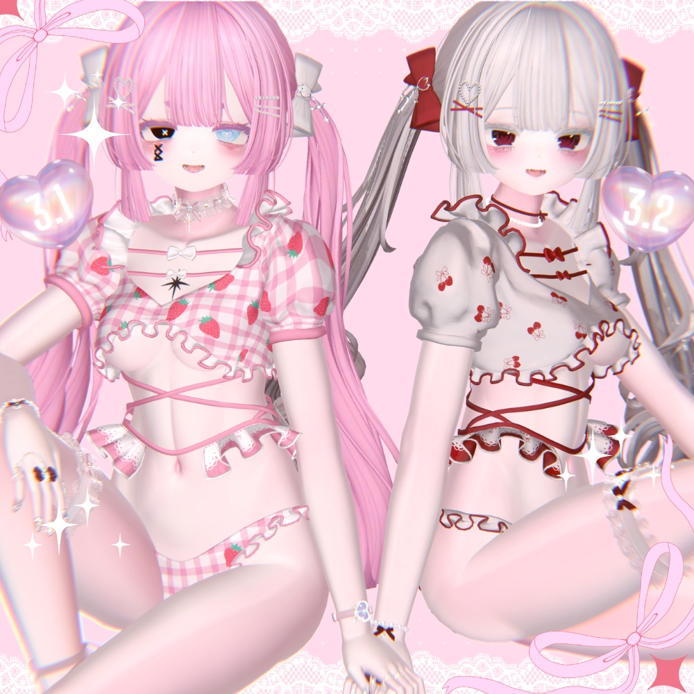 ♡ポーズアニメーション10種類♡「双子」