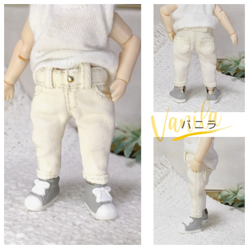 ロールアップカラーパンツ