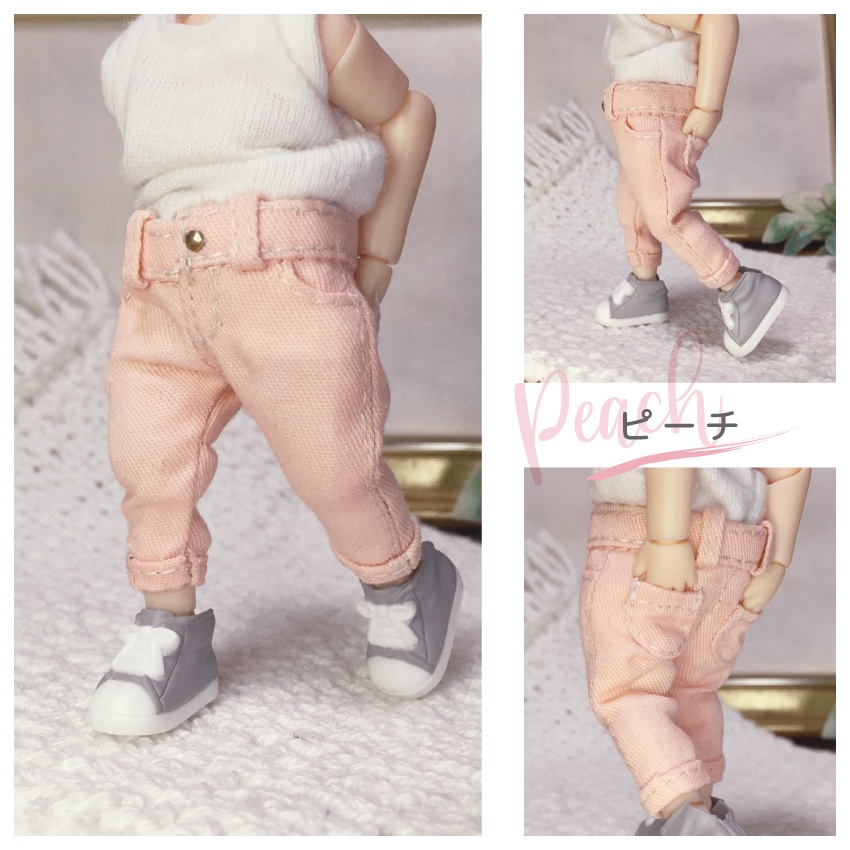 ロールアップカラーパンツ