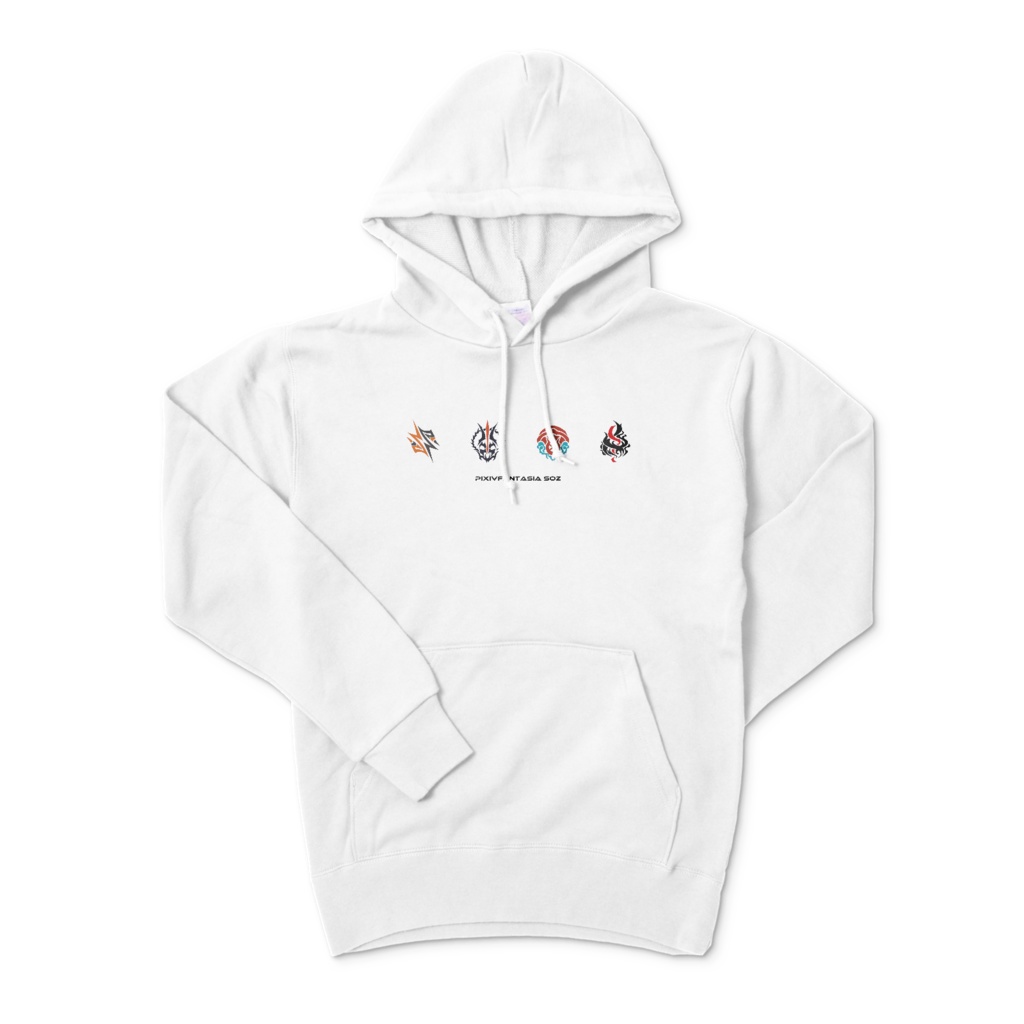 オーエン団パーカー【ブラック/ホワイト】