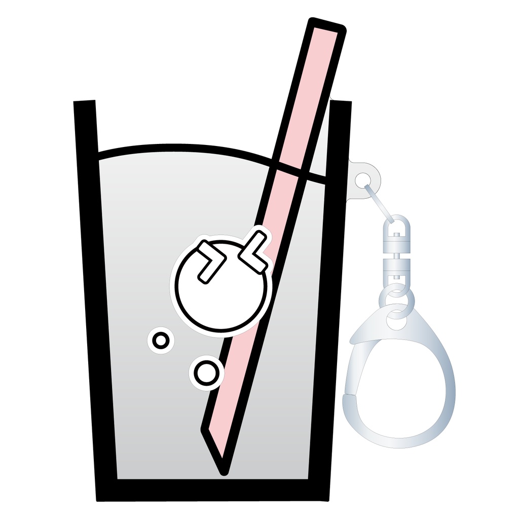オイルアクリルキーホルダー (MilK)