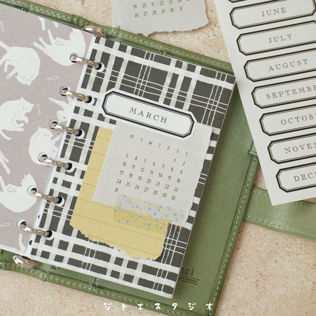 【手帳素材PDF】2025年ミニカレンダー