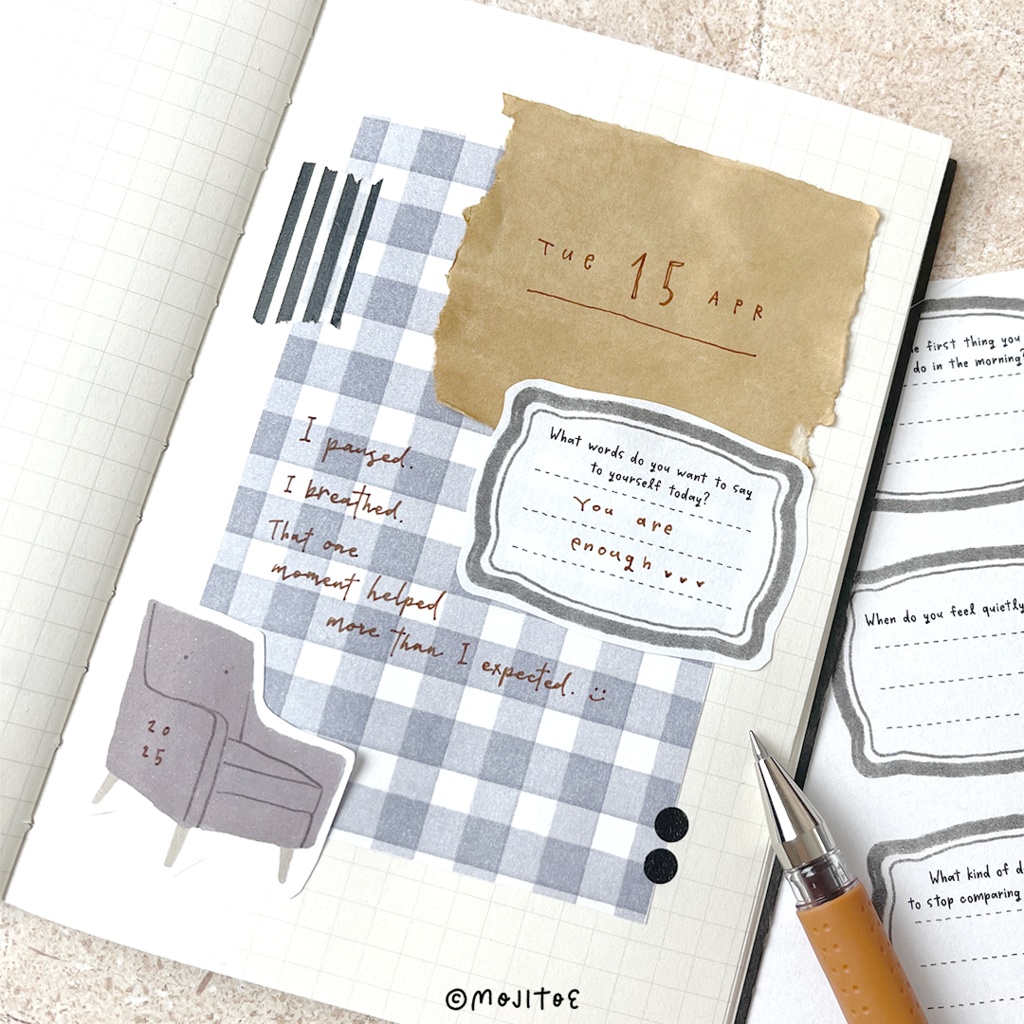 【手帳素材PDF】使いやすいA7サイズメモ 4柄入り