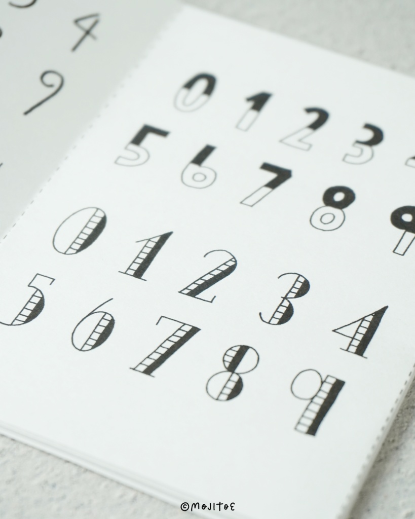 【PDF】毎日使える 数字12種類 アイデアミニブック