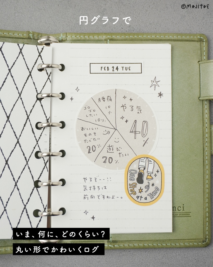 【手帳素材PDF】自分の成分グラフ