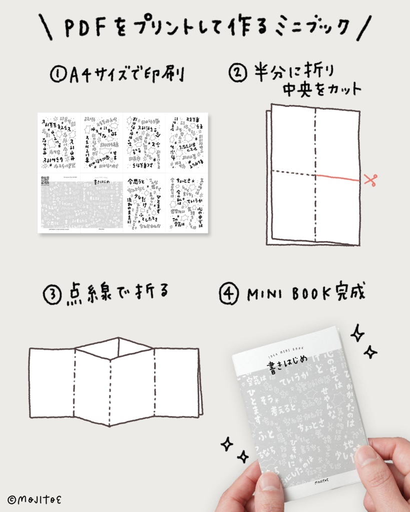 【PDF】書きはじめの言葉 アイデアミニブック