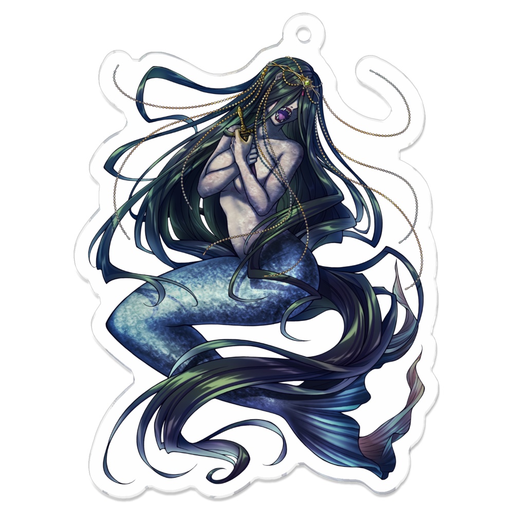 海の魔女アクリルキーホルダー（コーティング）