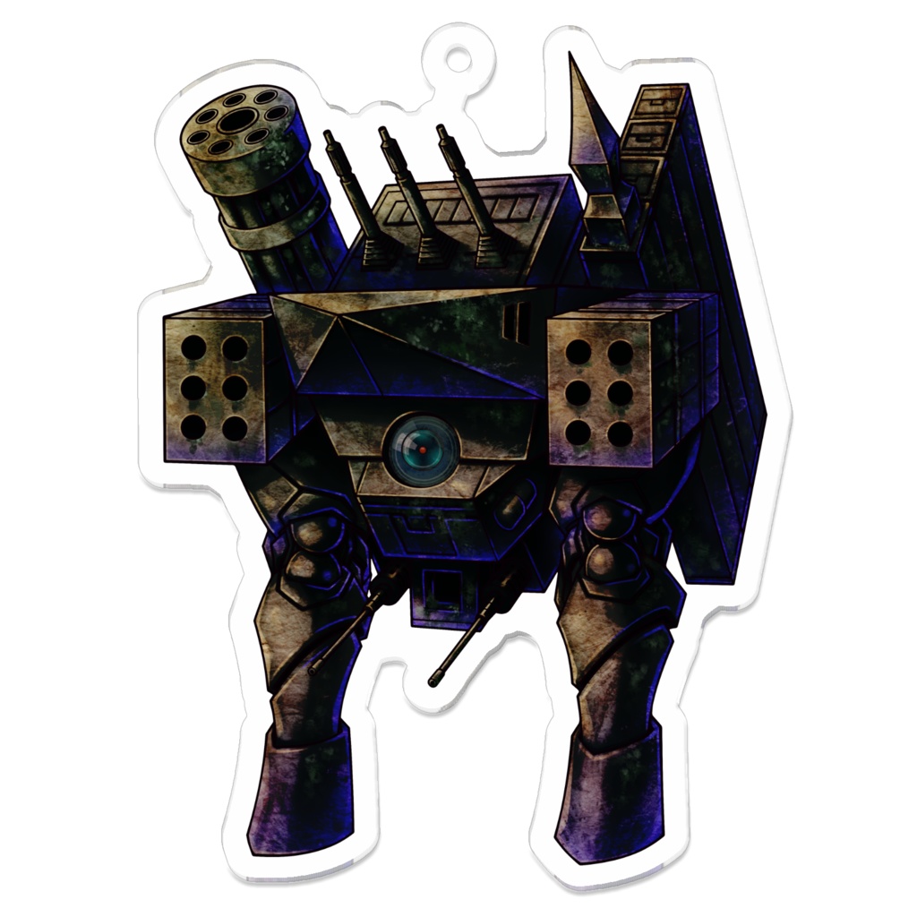 遺棄された古代兵器アクリルキーホルダー（コーティング）