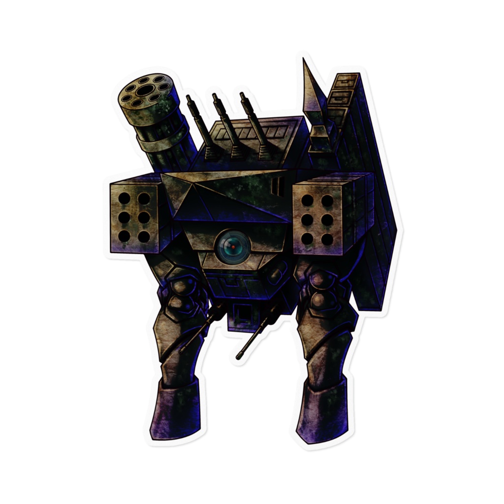 遺棄された古代兵器ステッカー16cm