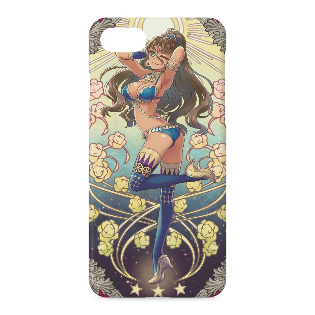 オリエンタルなお姉さんver.1 / iPhoneケース・iPhone 7 - 側面あり