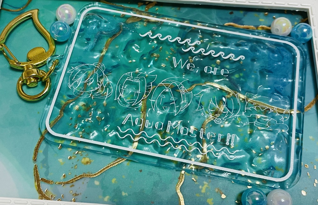 水面アクリルキーホルダー