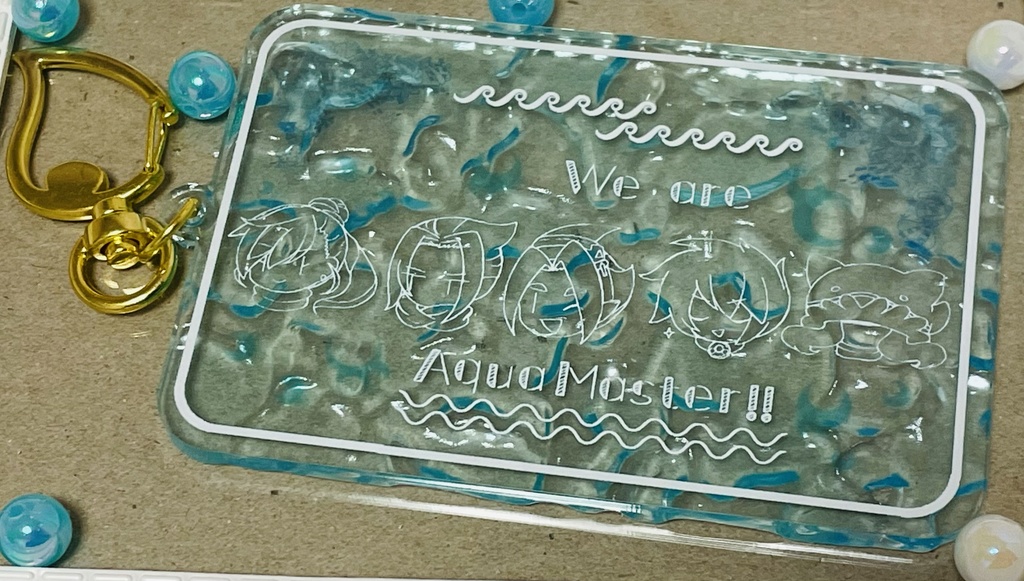 水面アクリルキーホルダー