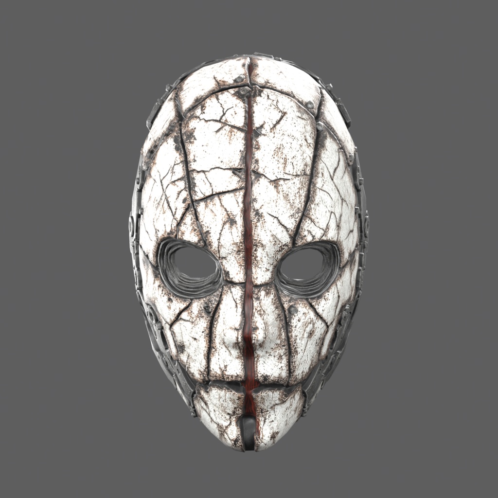 Starfall VR – stitched sci-fi horror face mask【VRChat / PC & Quest / MA】