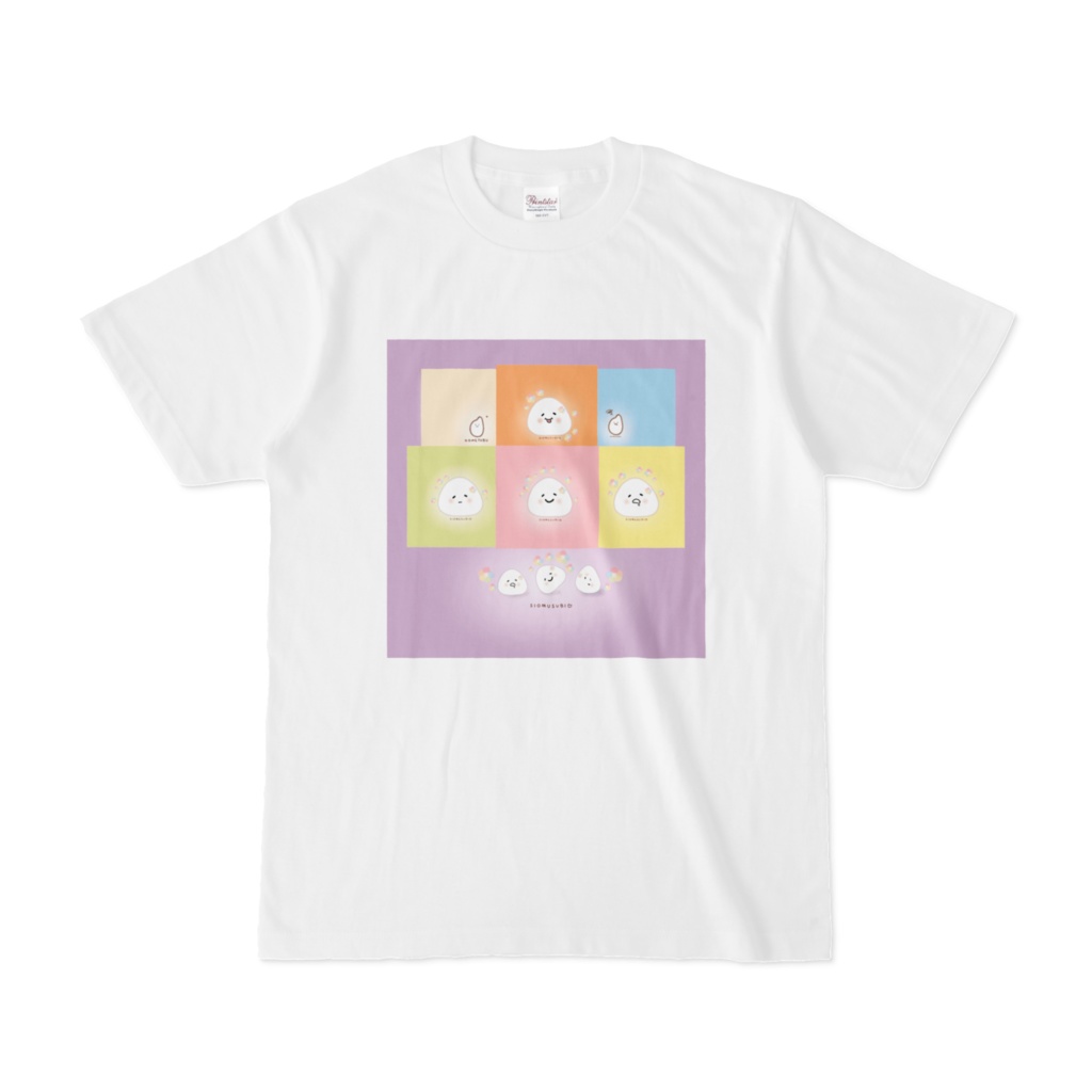 塩むすびちゃん&米つぶくんTシャツ