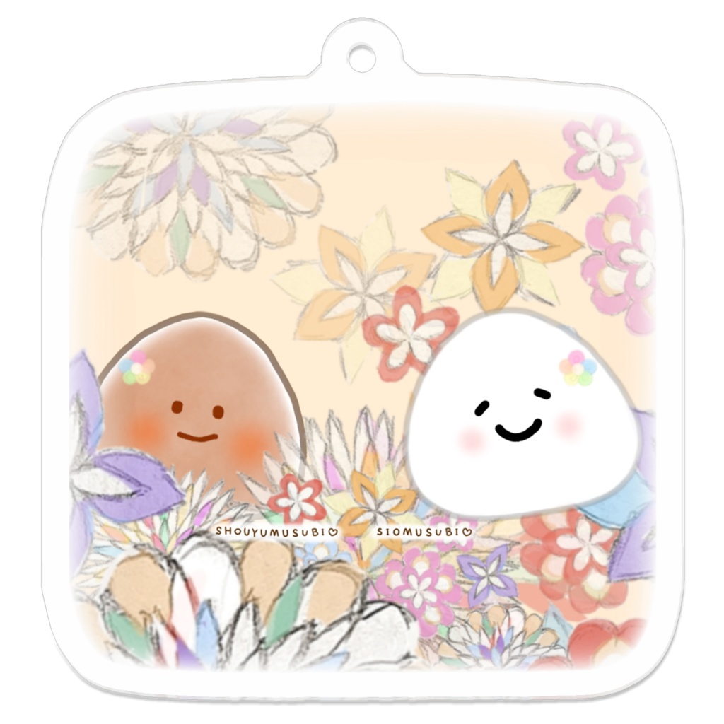 仲良し♡醤油むすびちゃん&塩むすびちゃん