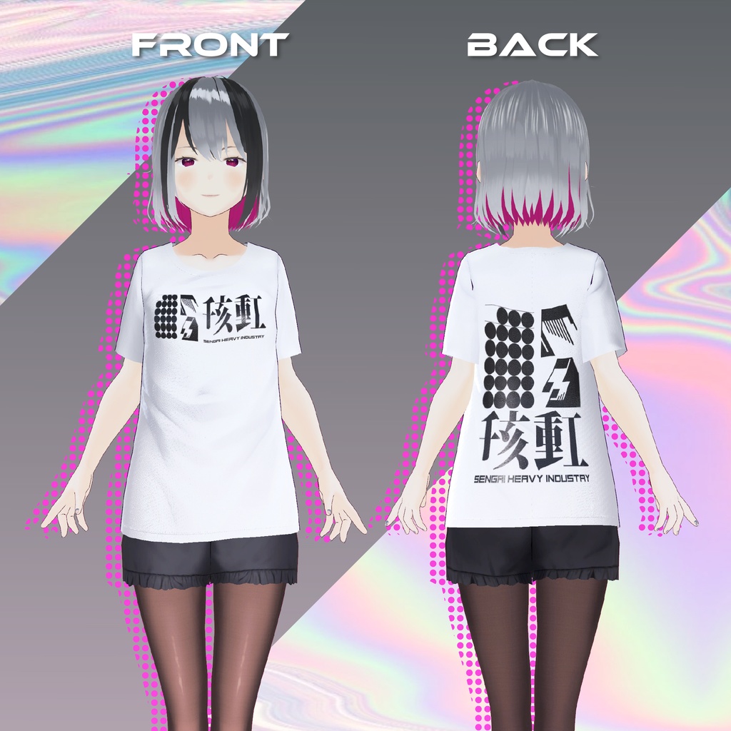 X Clothes VRoid Ghost_01 VRoid専用 衣装テクスチャ