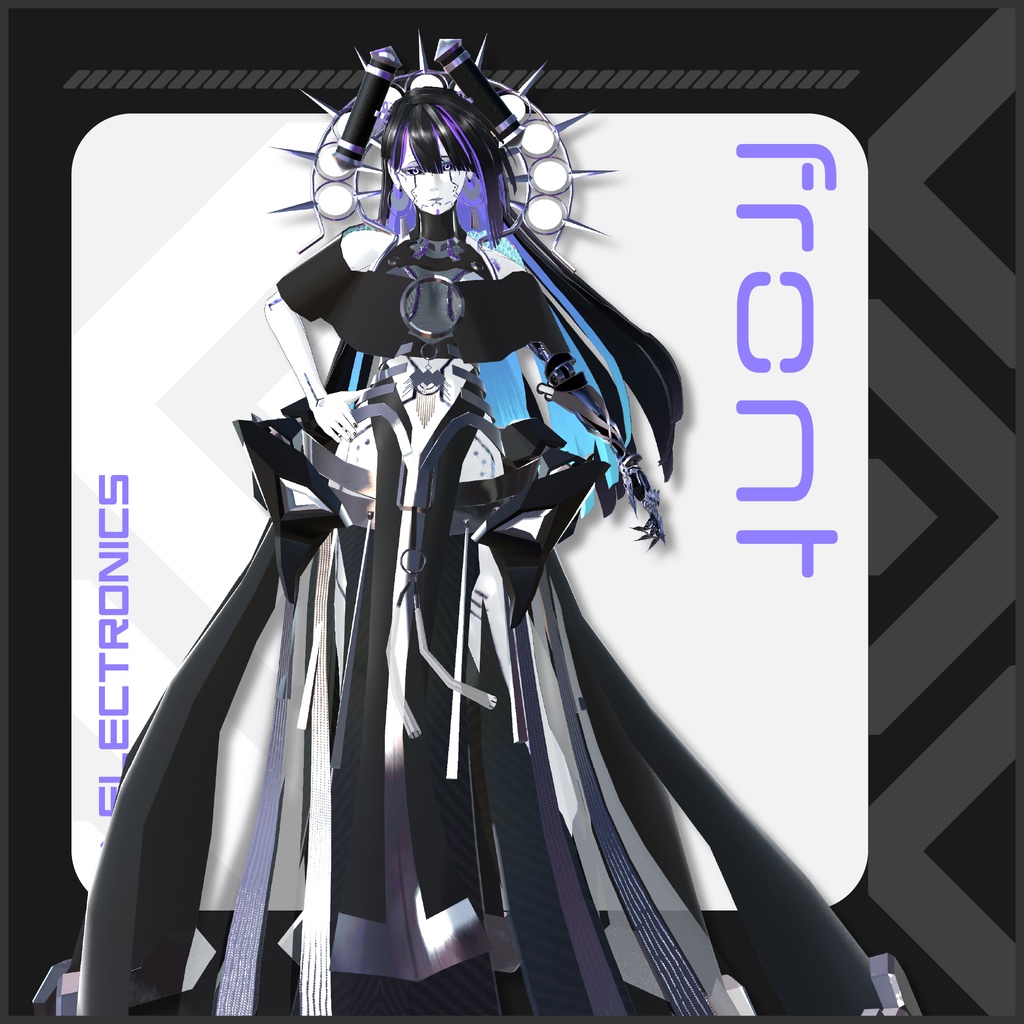 オリジナル3Dモデル『影法師 紫電 大鴉 -オオガラス-』