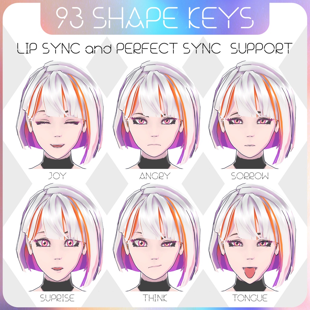 【再販OK】3Dアバター素体モデル「ES-FC01」