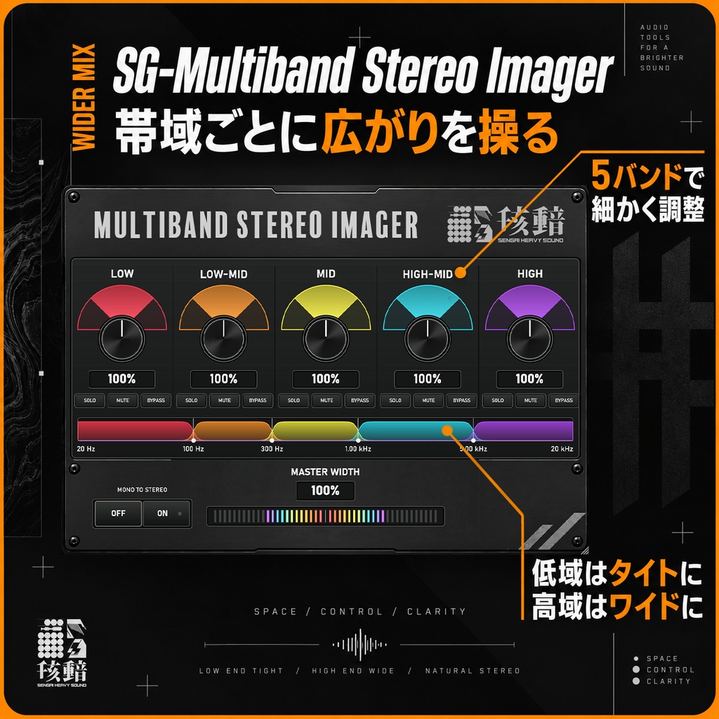 【 VST Plugin】SG- Multiband Stereo Imager
