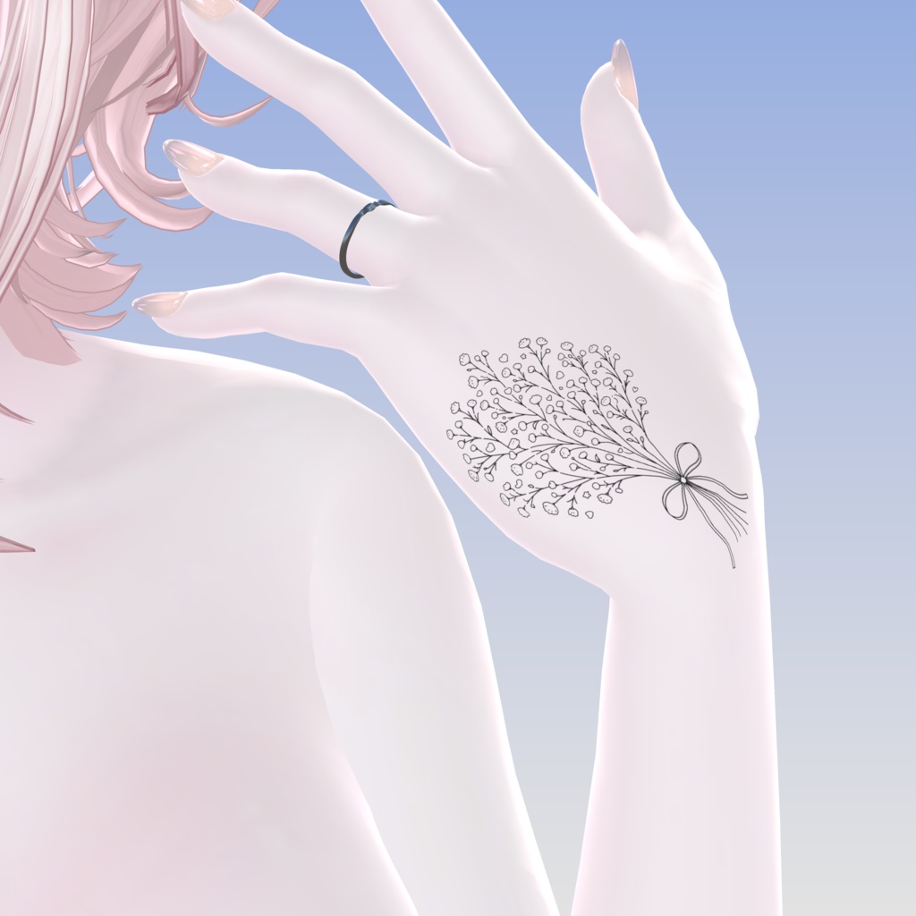 tatto texture【Gypsophila Bouquet】