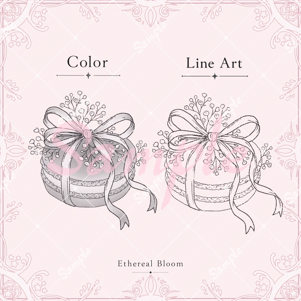 tattoo texture【Sweet Ribbon Set】