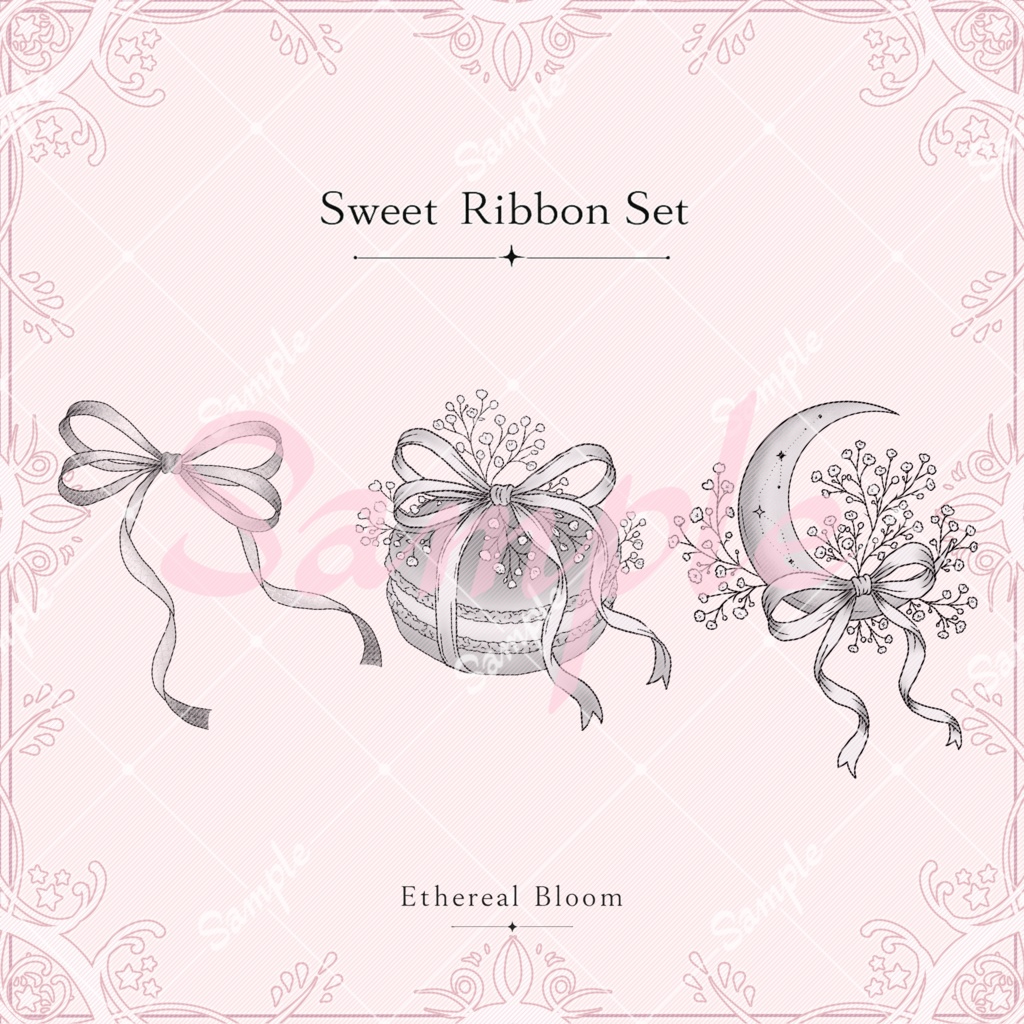 tattoo texture【Sweet Ribbon Set】