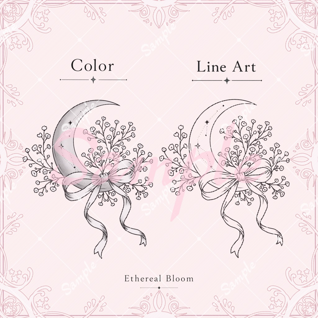 tattoo texture【Sweet Ribbon Set】