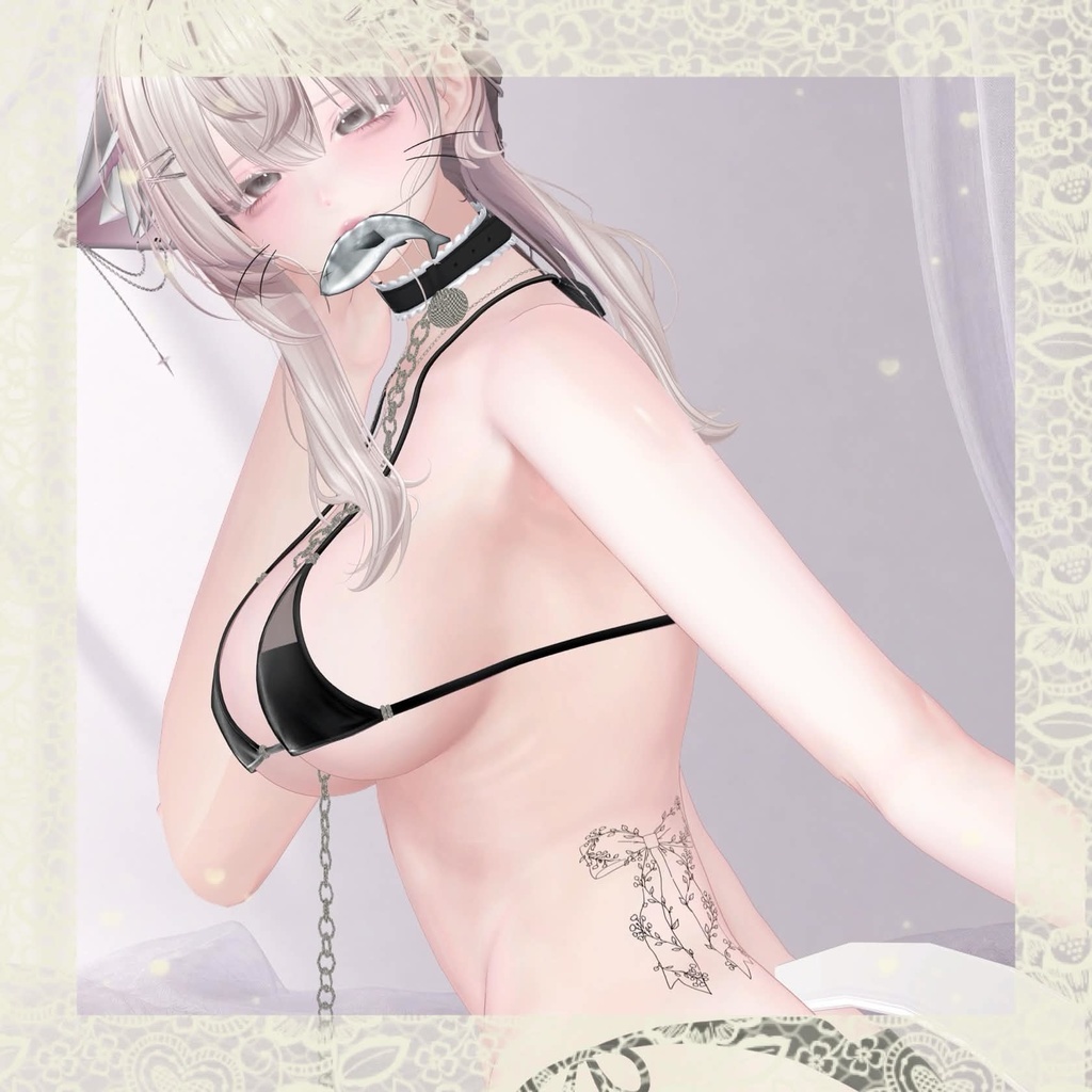 tattoo texture【Gypsophila Ribbon Set】