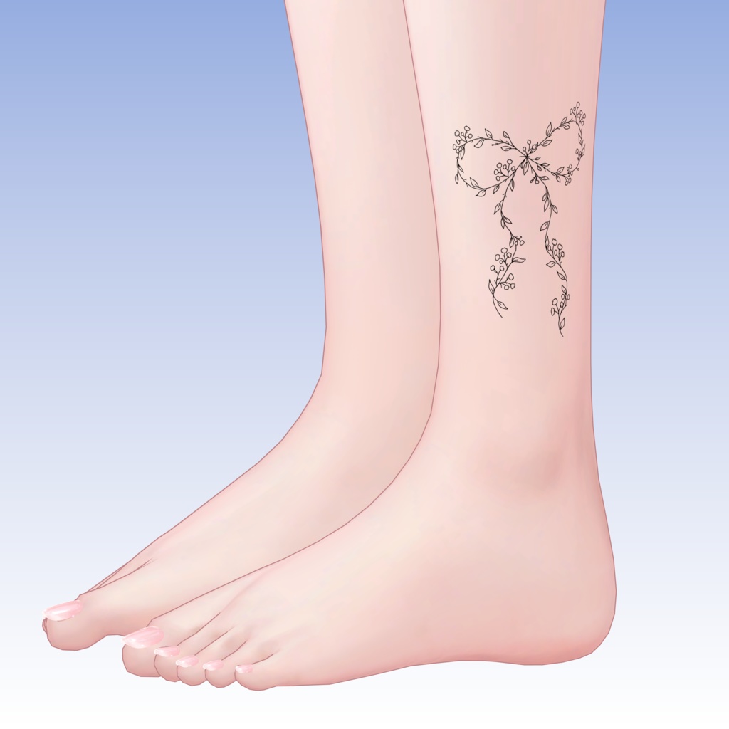 tattoo texture【Gypsophila Ribbon Set】