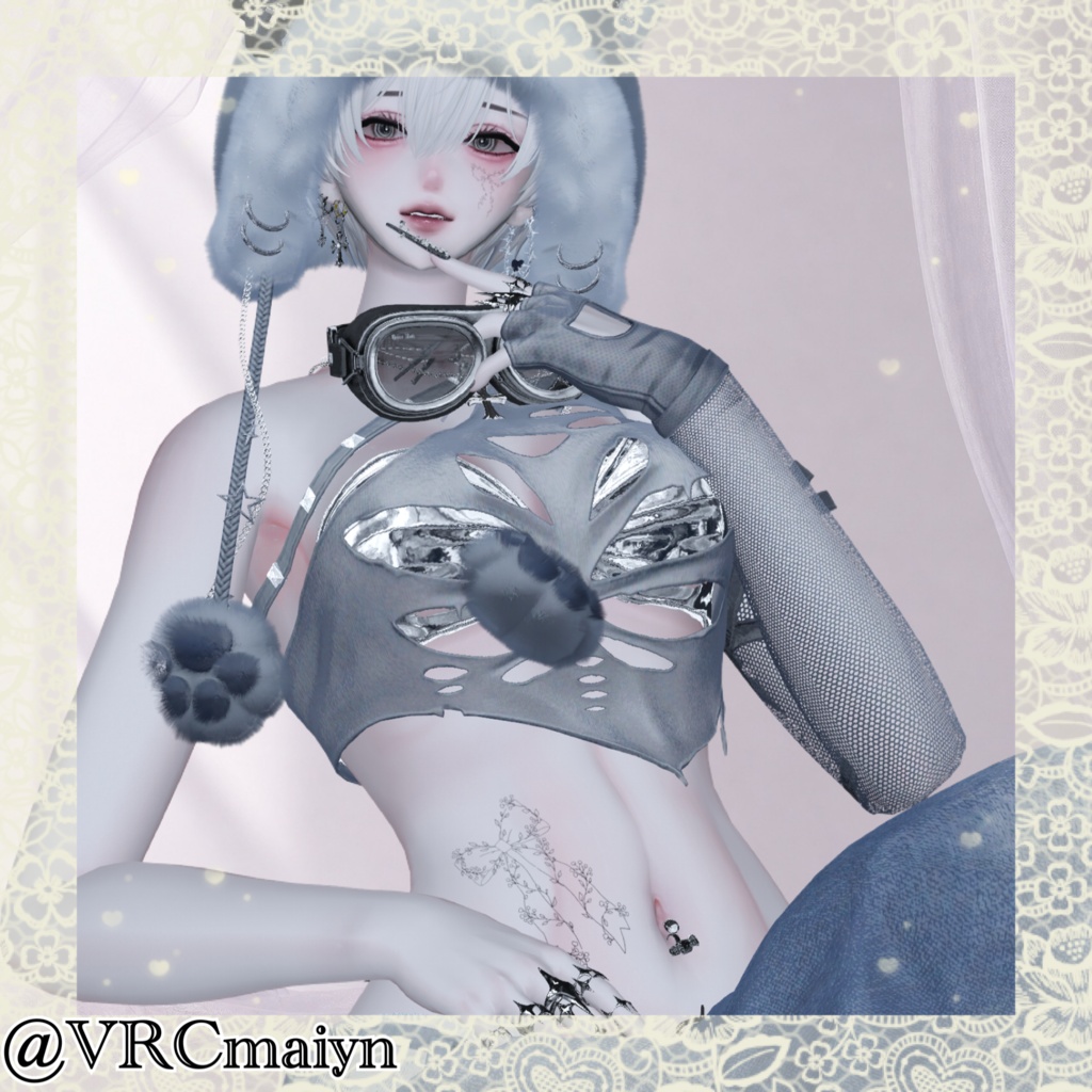 tattoo texture【Gypsophila Ribbon Set】