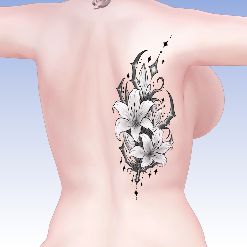 tattoo texture【Astral Lily】- inspired -