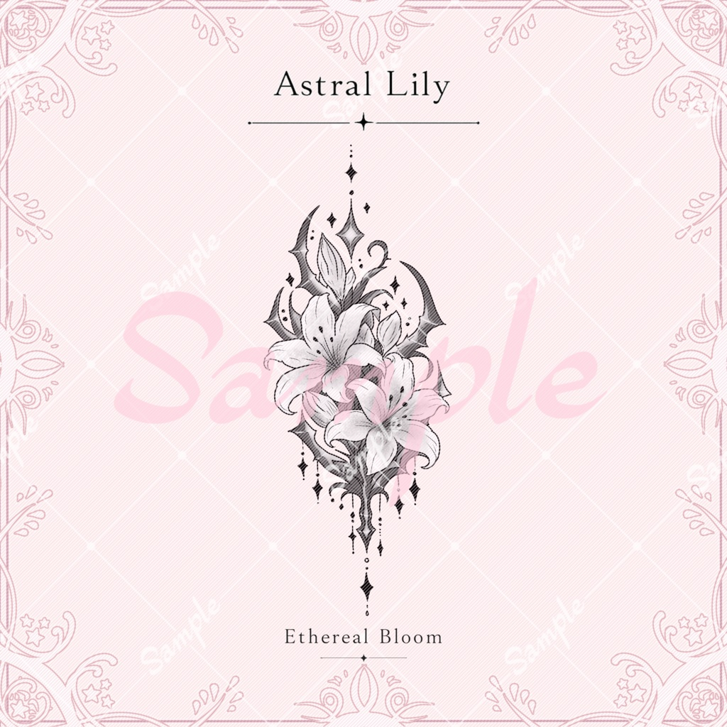 tattoo texture【Astral Lily】- inspired -