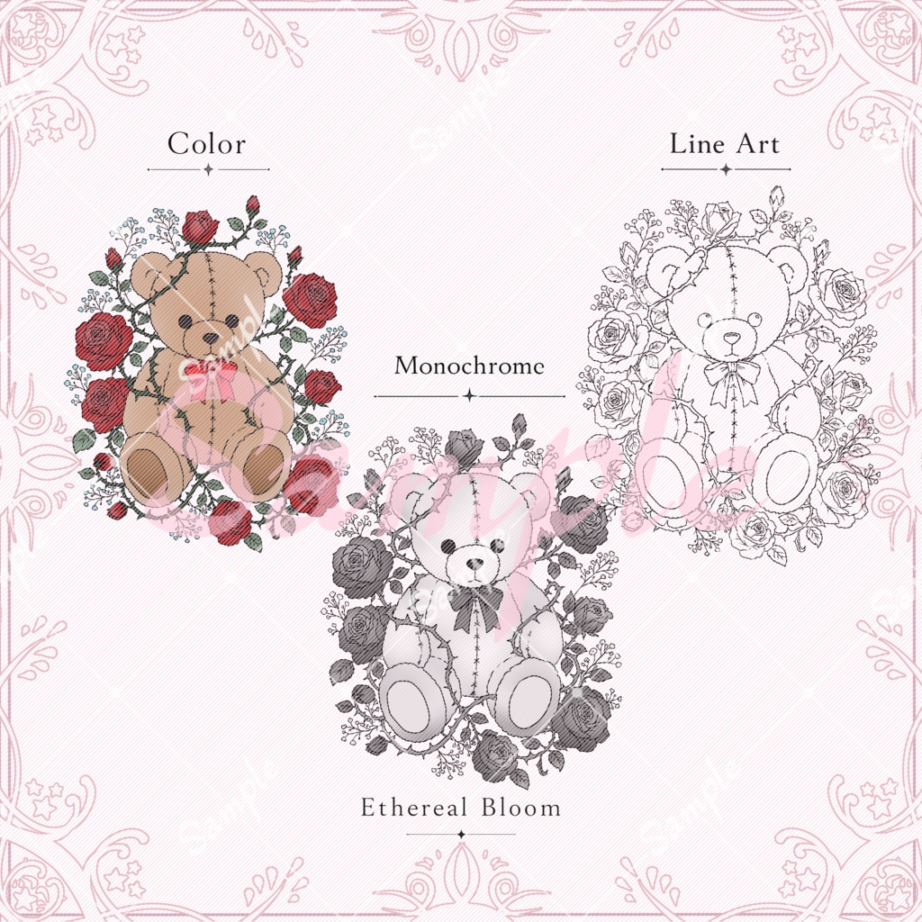tatto texture【Thorn Teddy】