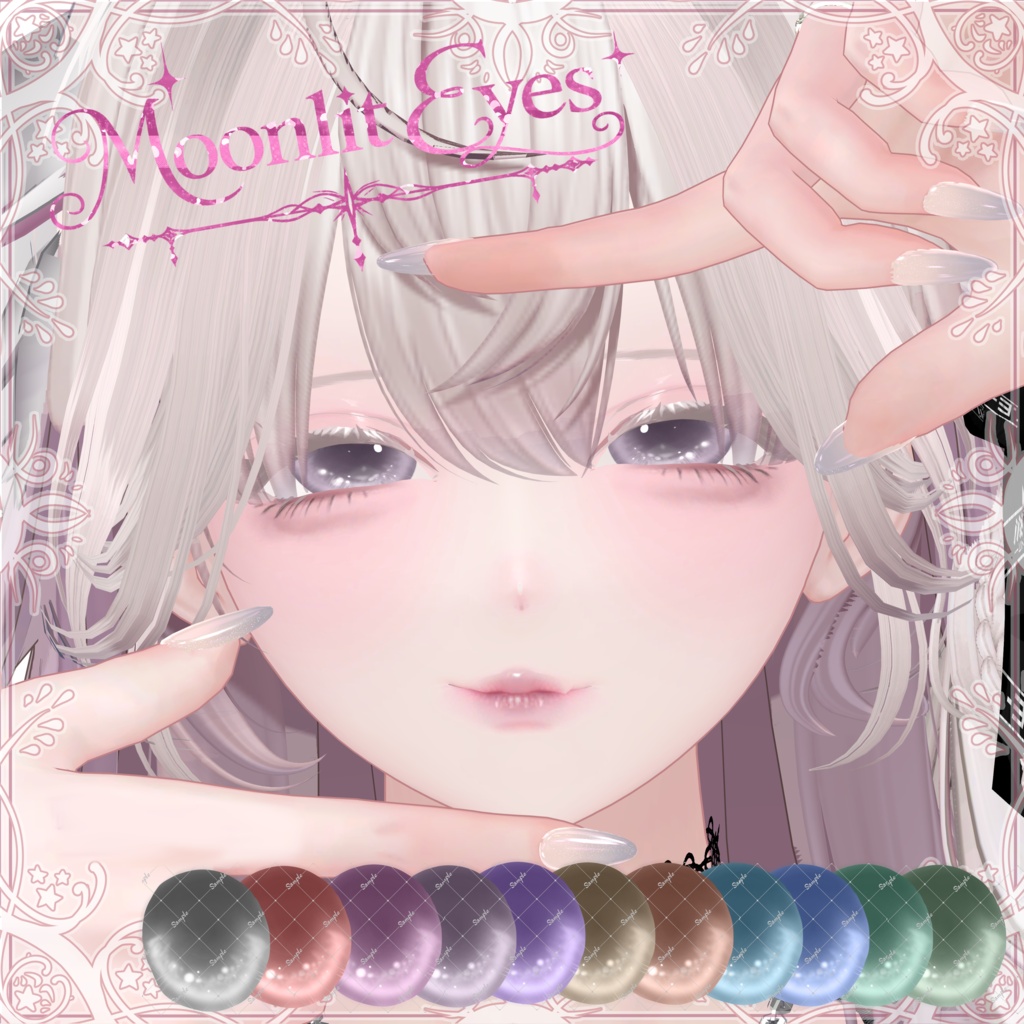 ！ミダリス追加！《12avatars》eye texture【Moonlit Eyes】