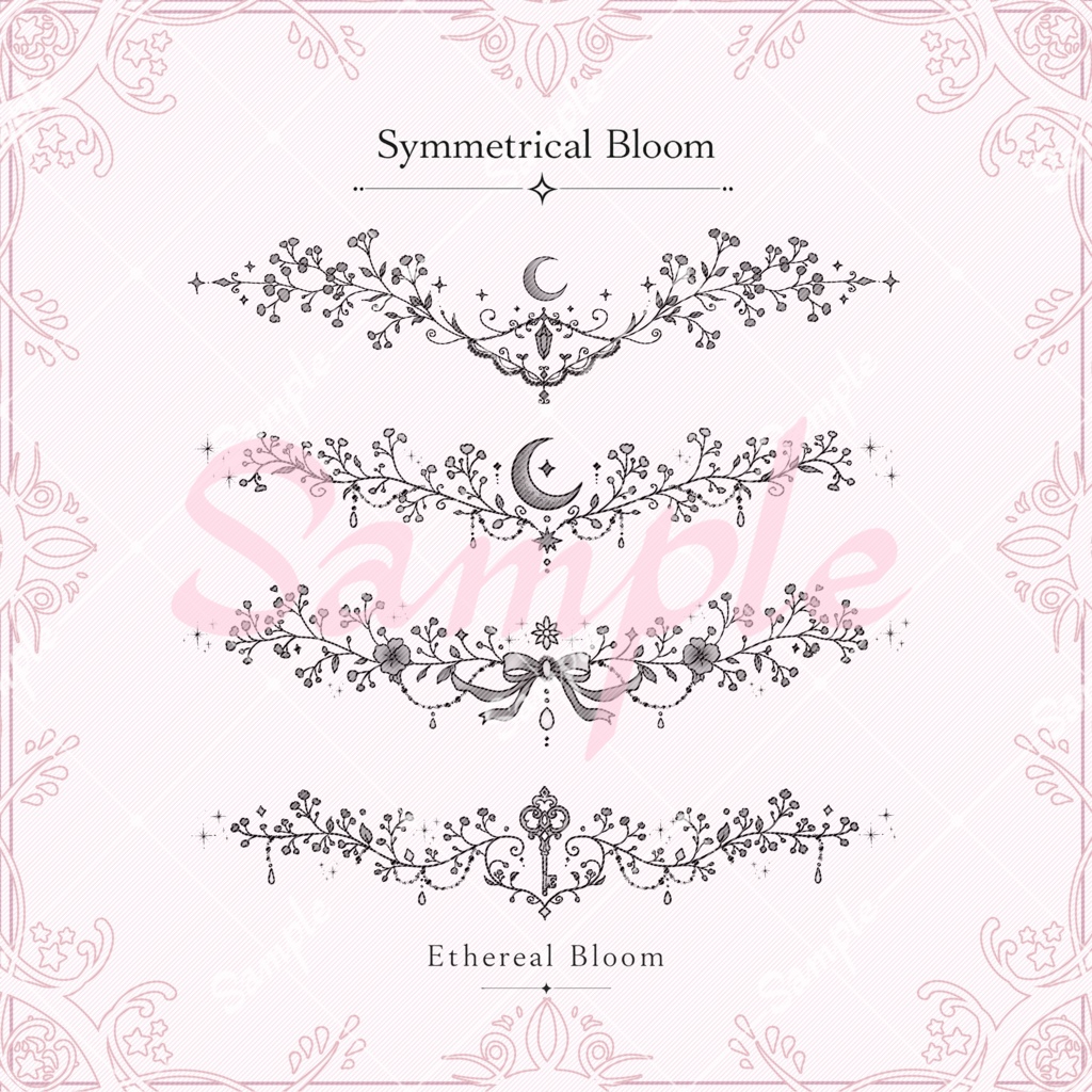 tattoo texture【Symmetrical Bloom】